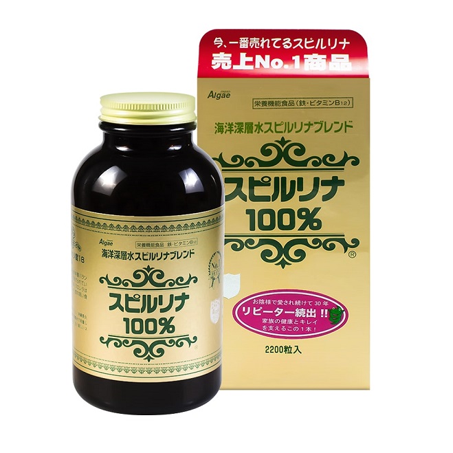 Tảo Xoắn Spirulina Tem Đỏ Nhật Bản 2200v