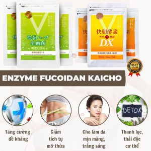 Viên uống giảm cân, thải độc Enzyme Fucoidan Kaicho số 1 Nhật Bản [CHÍNH HÃNG] 124 và 248 viên